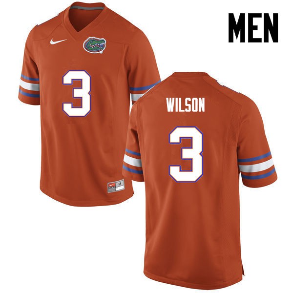 Florida Gators Men #3 Marco Wilson College Football Orange